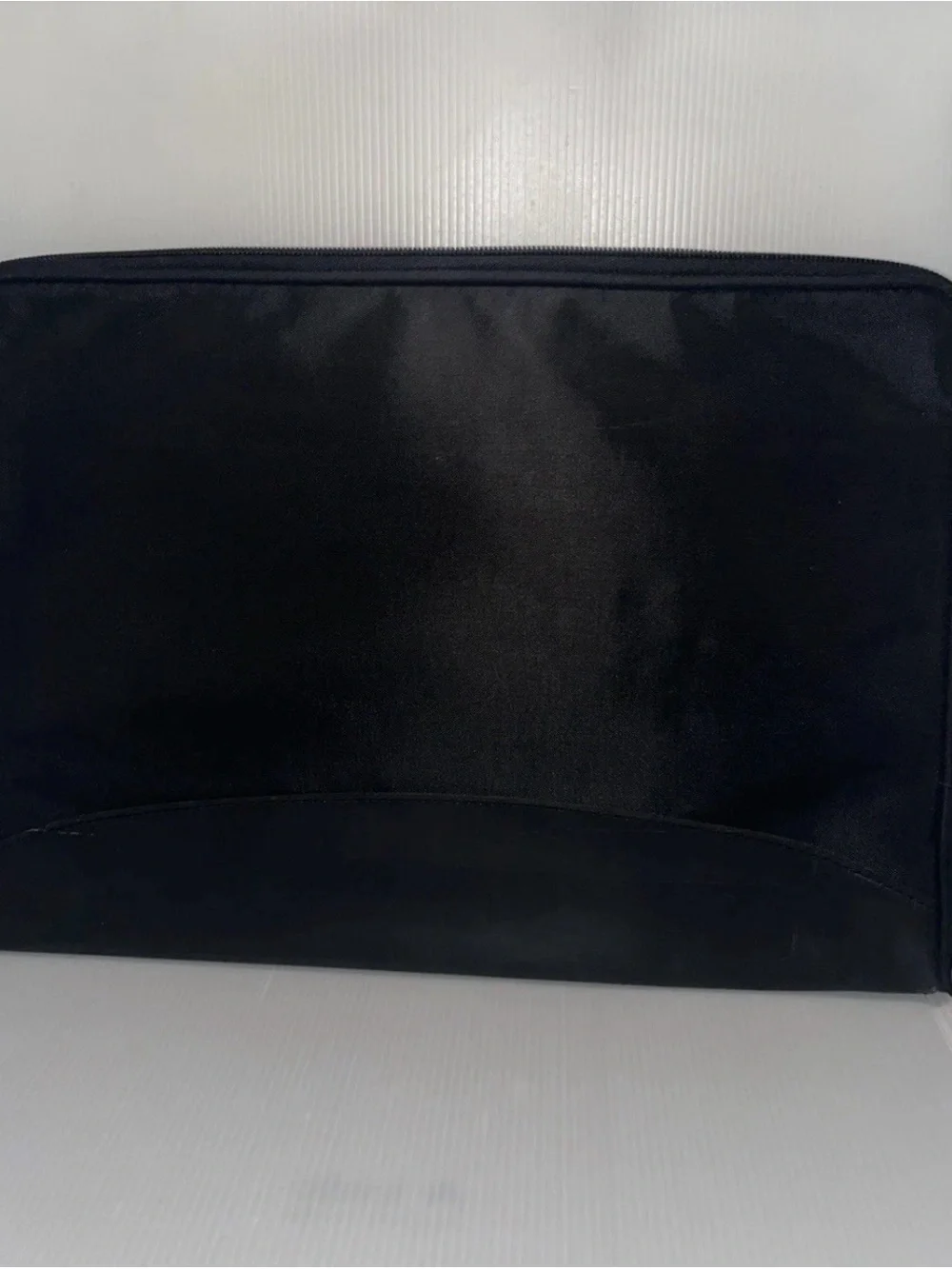 Lancel Black Laptop/Portfolio Soft Zip Case 15X11”